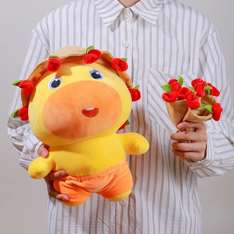 Authentic Capybara Lulu Plush Toy Doll Super Soft Cute Stuffed Animal Toys for Gifts