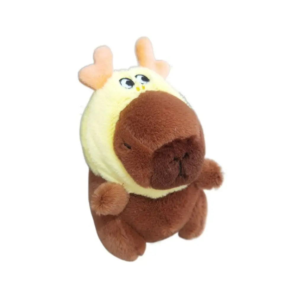 Plush Cocoa Cat Snapper Keychain Snapper Head Set Keychain Exquisite Cute Schoolbag Pendant Japanese Soft Cute Doll Pendant