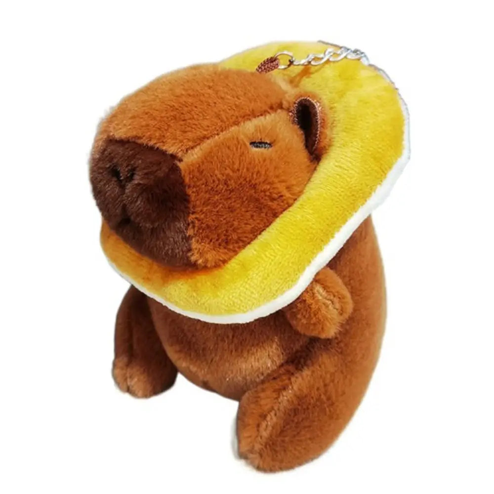Plush Cocoa Cat Snapper Keychain Snapper Head Set Keychain Exquisite Cute Schoolbag Pendant Japanese Soft Cute Doll Pendant