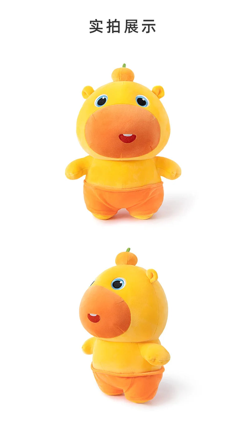 Genuine Capybara Lulu Plush Toy Pendants Backpack Keychain Pendants Dolls Kawaii Capybara Lulu Stuffed Toys Girls Borthday Gifts