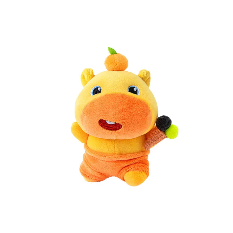 Kawaii Lulu Pendant Genuine Capybara Lulu Large Plush Student Backpack Keychain Peripheral Pendant Gift
