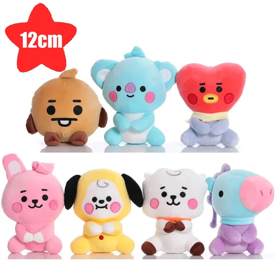 BT21-Chimmy Cooky Koya Shooky Tata Anime Cute Cartoon Keychain Backpack