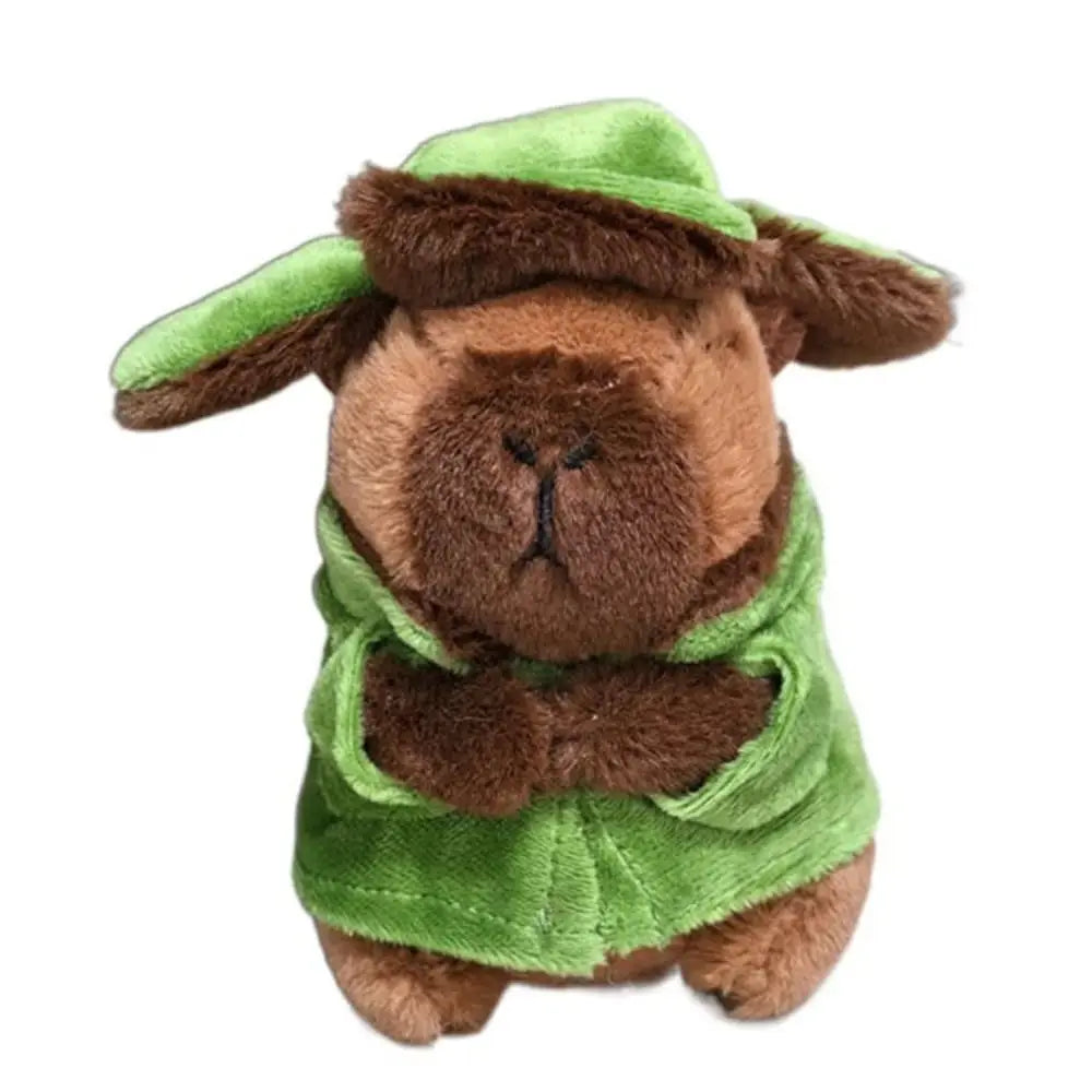 Plush Cocoa Cat Snapper Keychain Snapper Head Set Keychain Exquisite Cute Schoolbag Pendant Japanese Soft Cute Doll Pendant