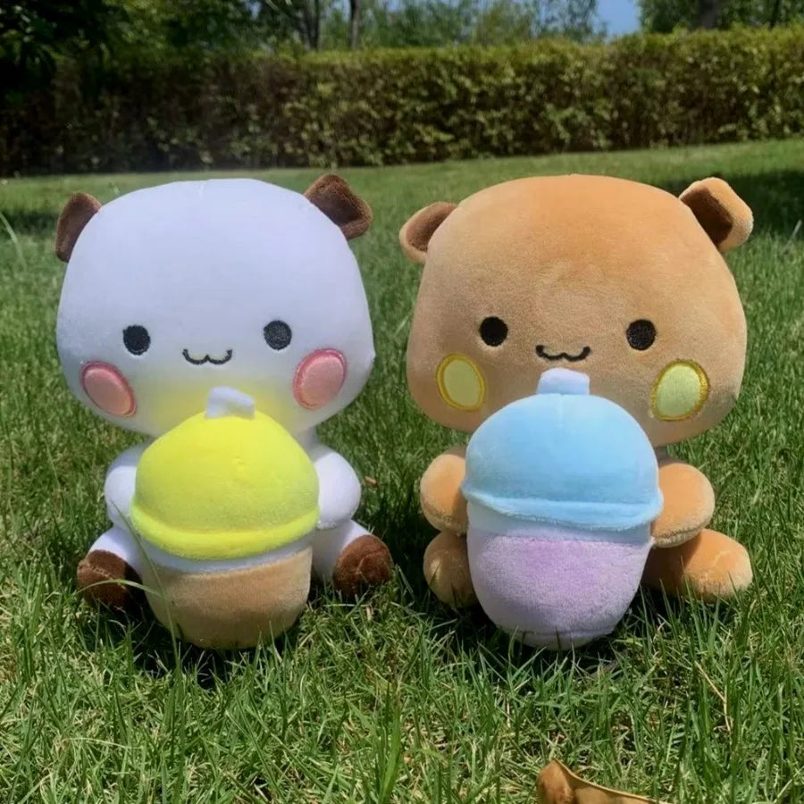 Cute Bubu Dudu Plush Toy Milk Bubble Tea Plushie Yier Panda Bear Doll