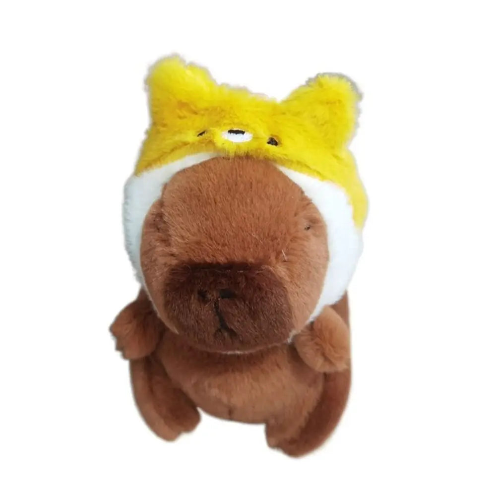 Plush Cocoa Cat Snapper Keychain Snapper Head Set Keychain Exquisite Cute Schoolbag Pendant Japanese Soft Cute Doll Pendant