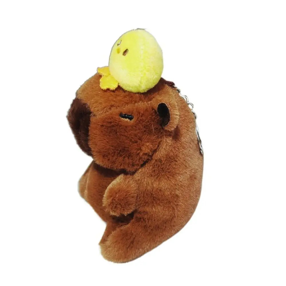 Plush Cocoa Cat Snapper Keychain Snapper Head Set Keychain Exquisite Cute Schoolbag Pendant Japanese Soft Cute Doll Pendant