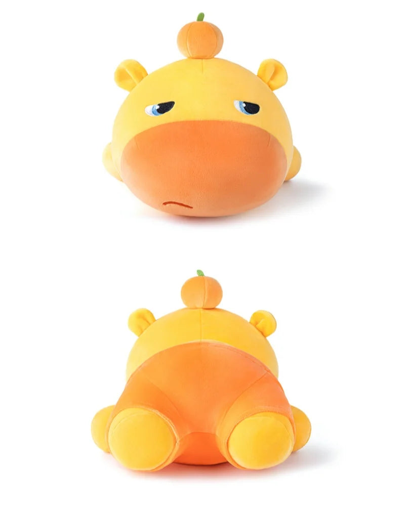 Hot Sale Anime Capybara LuLu Plush Toys Chubby Cartoon Animal Throw Pillow Soft Soothing Sleeping Pillow Kawaii Home Decor
