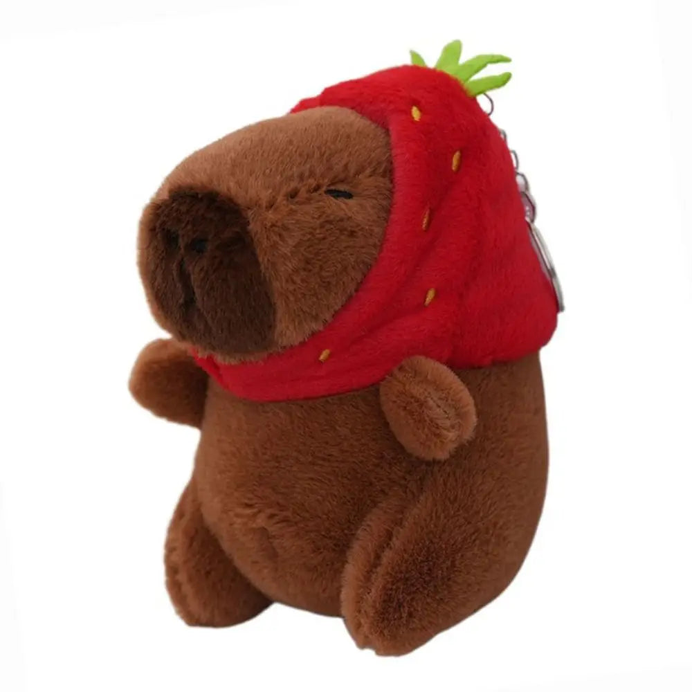 Plush Cocoa Cat Snapper Keychain Snapper Head Set Keychain Exquisite Cute Schoolbag Pendant Japanese Soft Cute Doll Pendant