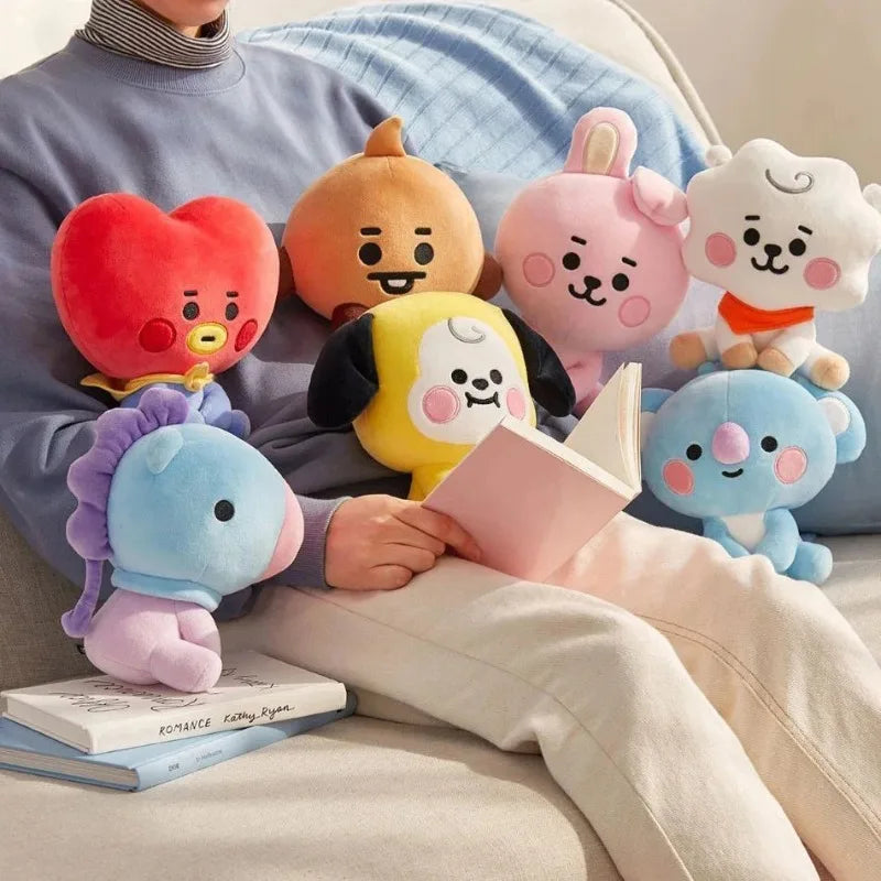 BT21-Chimmy Cooky Koya Shooky Tata Anime Cute Cartoon Keychain Backpack