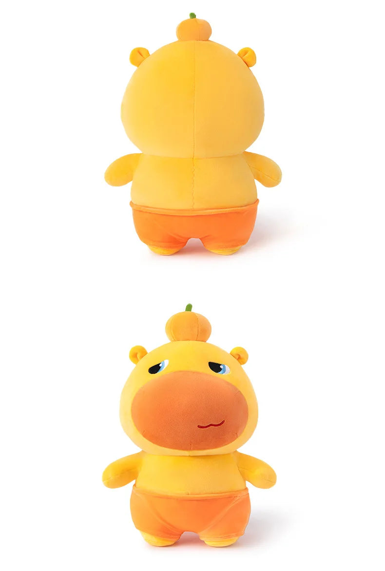 Genuine Capybara Lulu Plush Toy Pendants Backpack Keychain Pendants Dolls Kawaii Capybara Lulu Stuffed Toys Girls Borthday Gifts