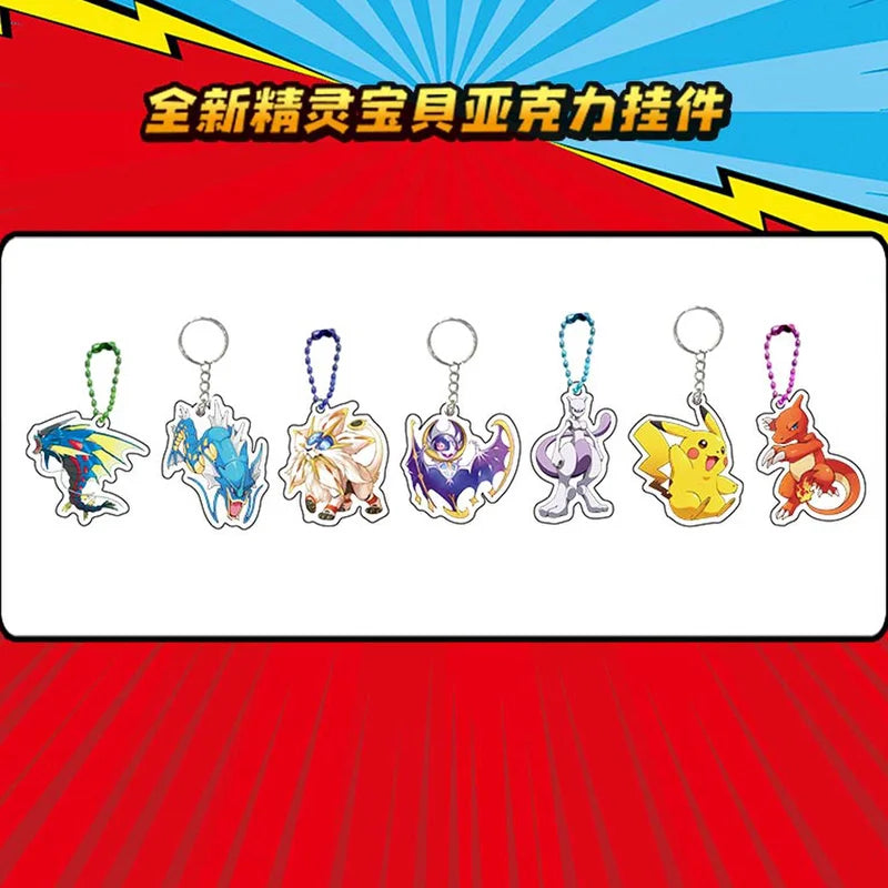 Pokemon Figures Blind Bag Box Acrylic Pendant Keychain