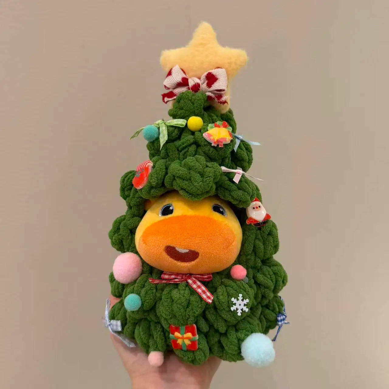 Genuine cute capybara lulu bag pendant cartoon cute yellow plush doll keychain pendant Bag Charm gift for girlfriend