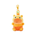 Genuine Capybara Lulu Plush Toy Pendants Backpack Keychain Pendants Dolls Kawaii Capybara Lulu Stuffed Toys Girls Borthday Gifts