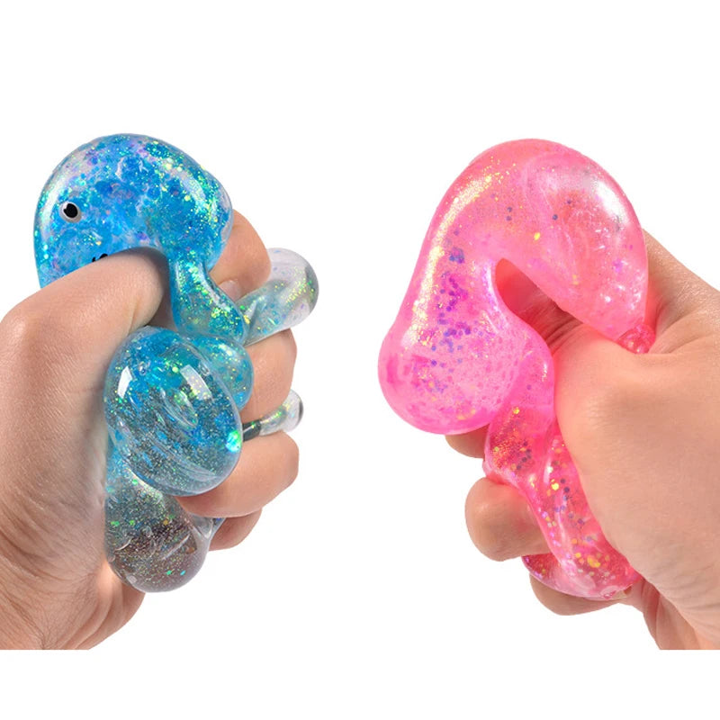 Cute Fidget Bear Toy Squishys Glitter Bear