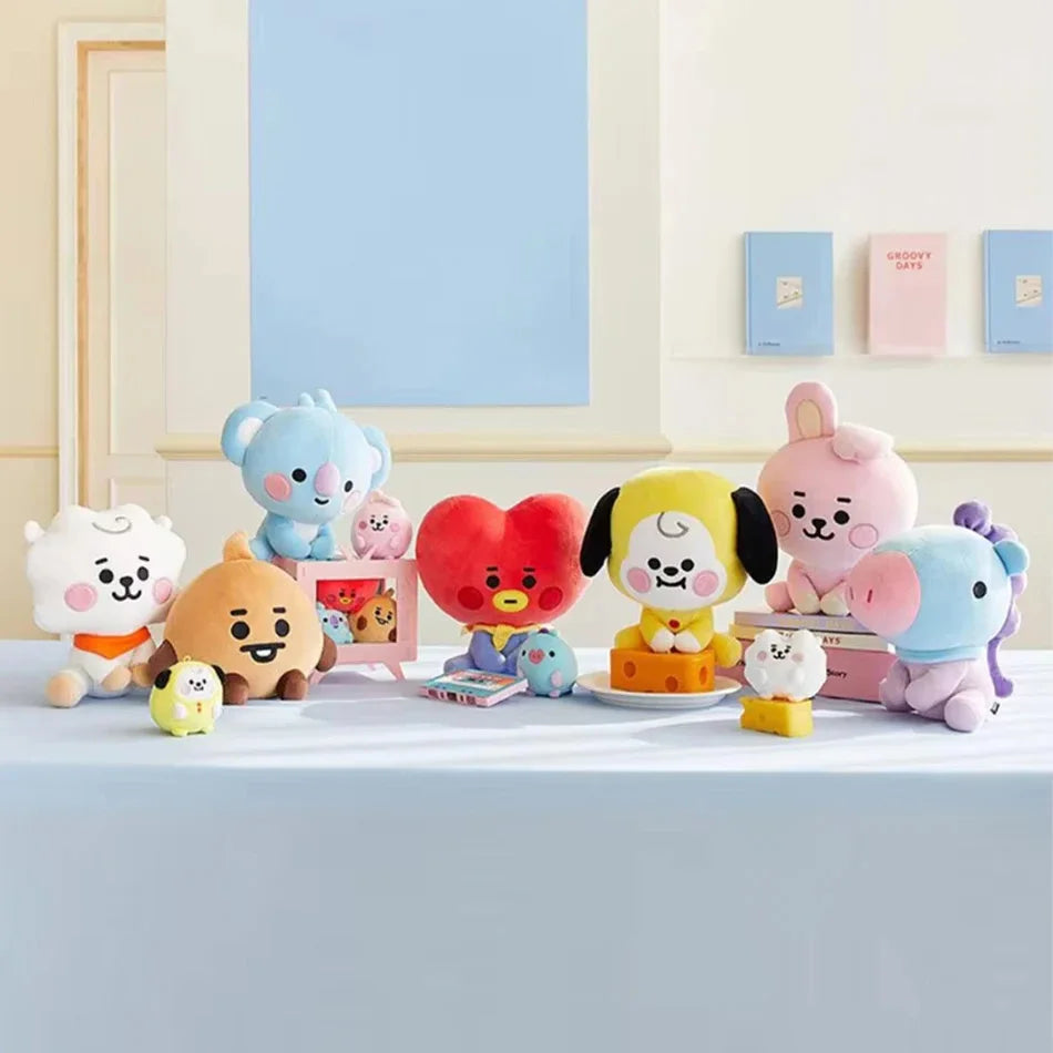 BT21-Chimmy Cooky Koya Shooky Tata Anime Cute Cartoon Keychain Backpack
