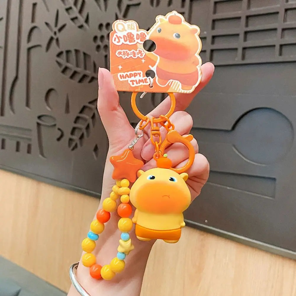 Cute Key Ring Capybara LuLu Expression Bag Charm
