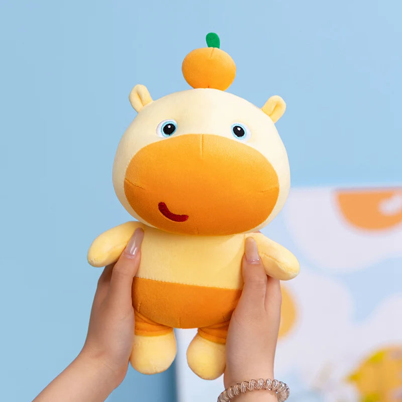 New Chubby Cartoon Lulu Capybara Plush Toy Cozy Funny Capybara Keychain Schoolbag Hanging Decoration