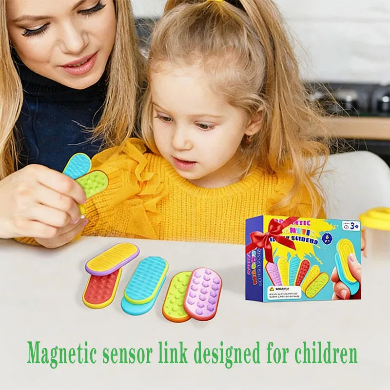 Finger Movement Magnetic Slider Fidget Toy Sensory