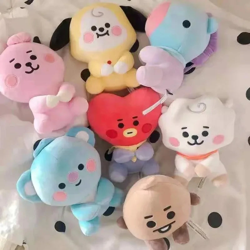 BT21-Chimmy Cooky Koya Shooky Tata Anime Cute Cartoon Keychain Backpack