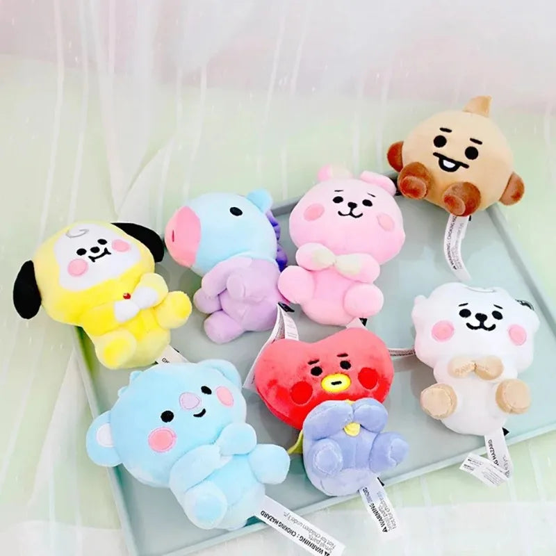 BT21-Chimmy Cooky Koya Shooky Tata Anime Cute Cartoon Keychain Backpack