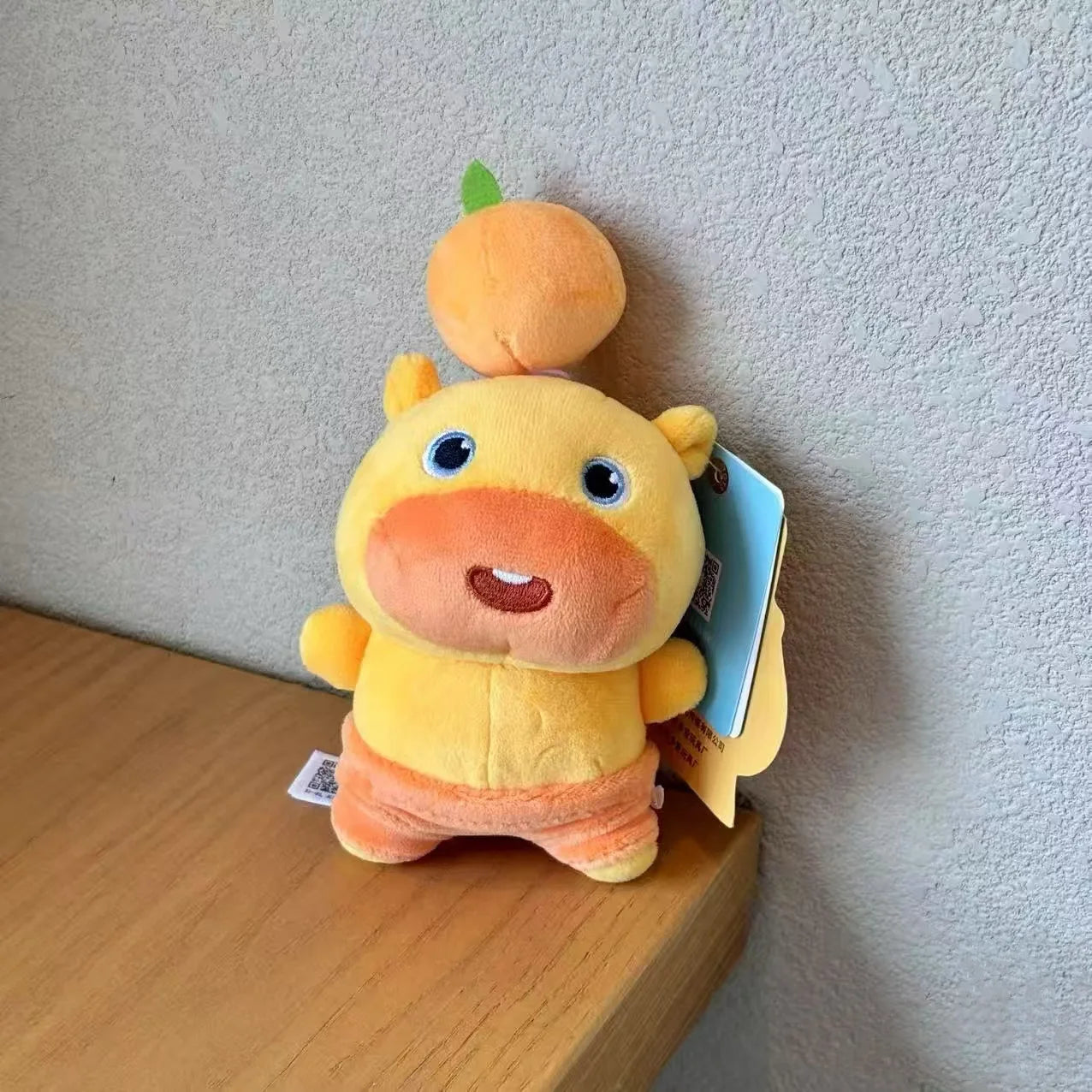 Kawaii Lulu Pendant Genuine Capybara Lulu Large Plush Student Backpack Keychain Peripheral Pendant Gift