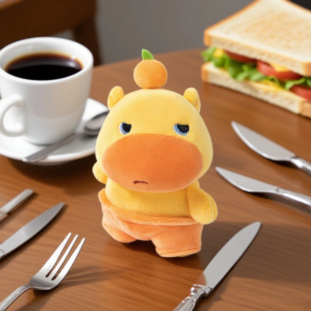 Adorable Unhappy Capybara LuLu Plush Toys Soft Stuffed Anime Movie Capybala Pendants Funny Keychain Bags Decor Kids Gift