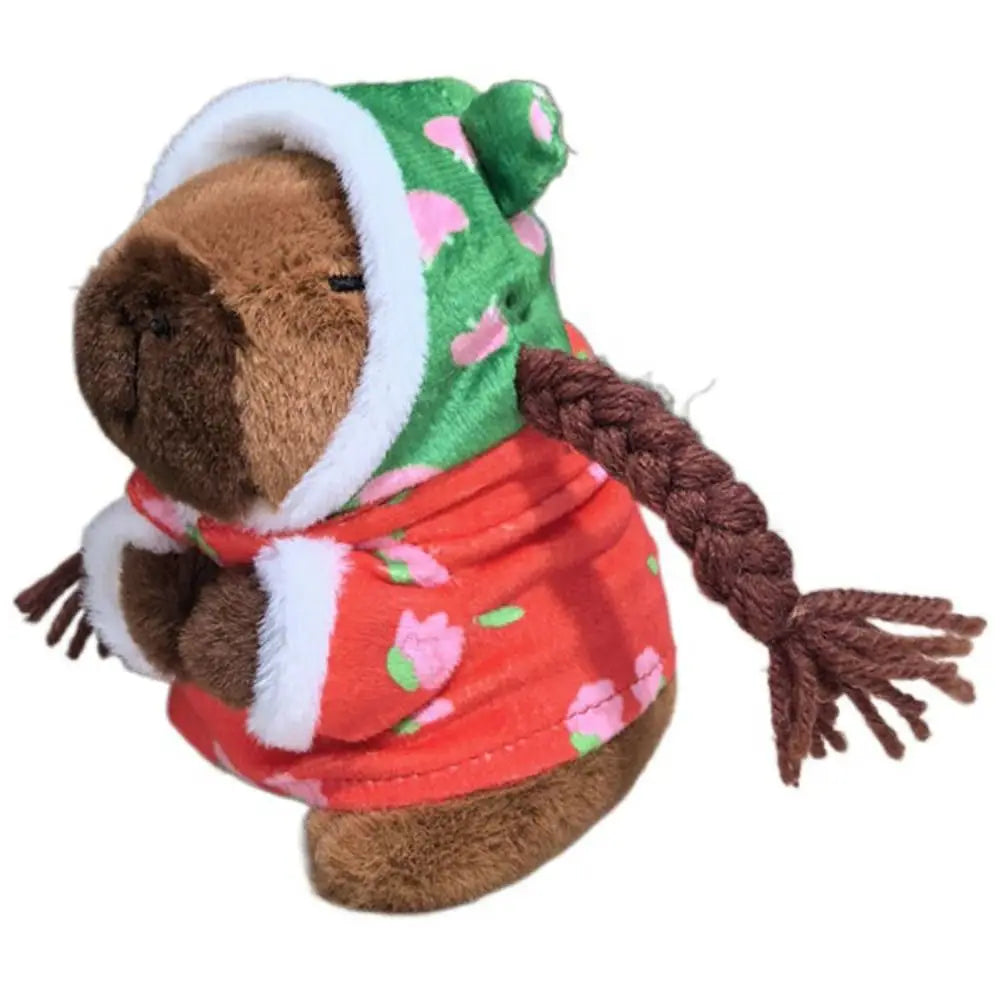 Plush Cocoa Cat Snapper Keychain Snapper Head Set Keychain Exquisite Cute Schoolbag Pendant Japanese Soft Cute Doll Pendant