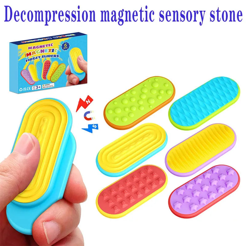 Finger Movement Magnetic Slider Fidget Toy Sensory