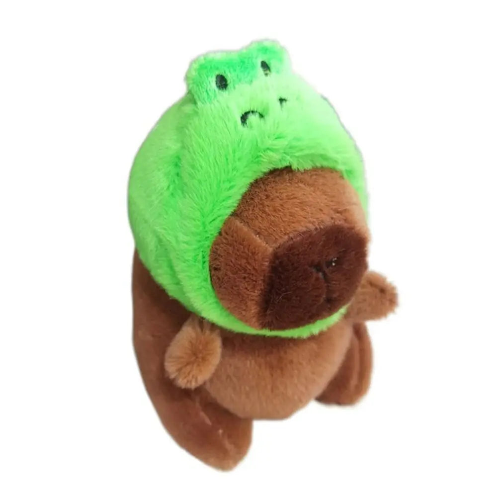 Plush Cocoa Cat Snapper Keychain Snapper Head Set Keychain Exquisite Cute Schoolbag Pendant Japanese Soft Cute Doll Pendant
