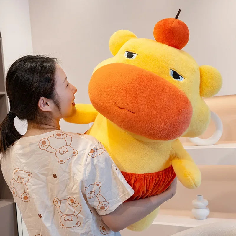 New Cute Plush Lulu Big Size Capybara Plush Toy Stuffed Animal Toys Soft Bed Sofa Office Home Decor Birthday Gift for Kids