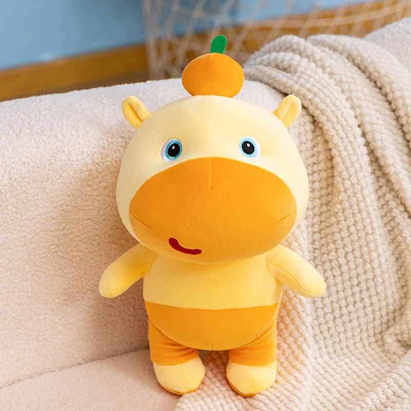 New Chubby Cartoon Lulu Capybara Plush Toy Cozy Funny Capybara Keychain Schoolbag Hanging Decoration