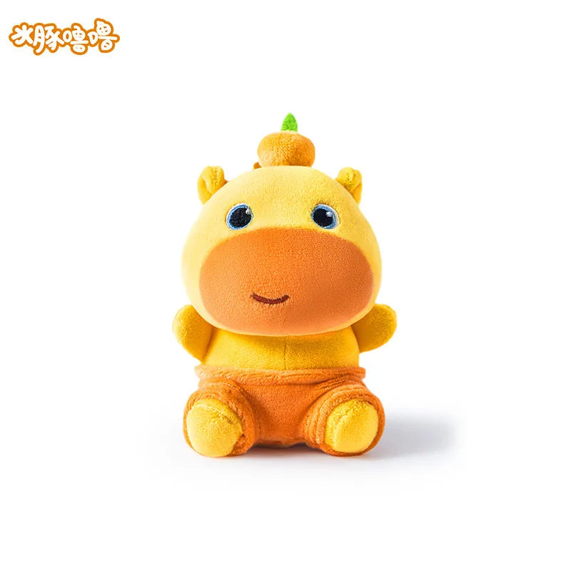 Kawaii Lulu Pendant Genuine Capybara Lulu Large Plush Student Backpack Keychain Peripheral Pendant Gift