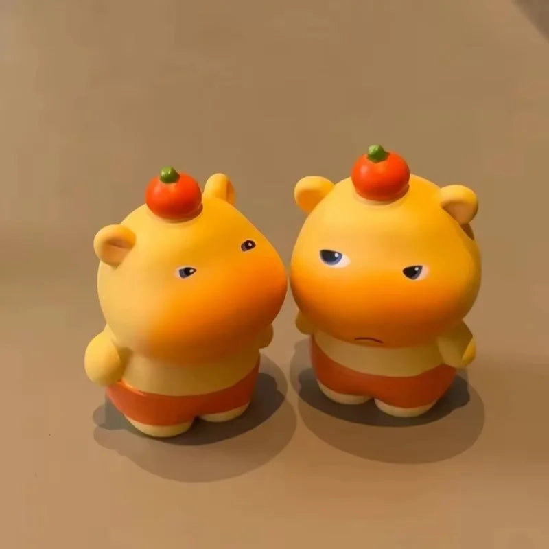 New Cute Capybara Lulu Blind Box Super Kawaii Trendy Cartoon Chat Stickers Figure Desktop Ornament Dolls Girl High Quality Gifts
