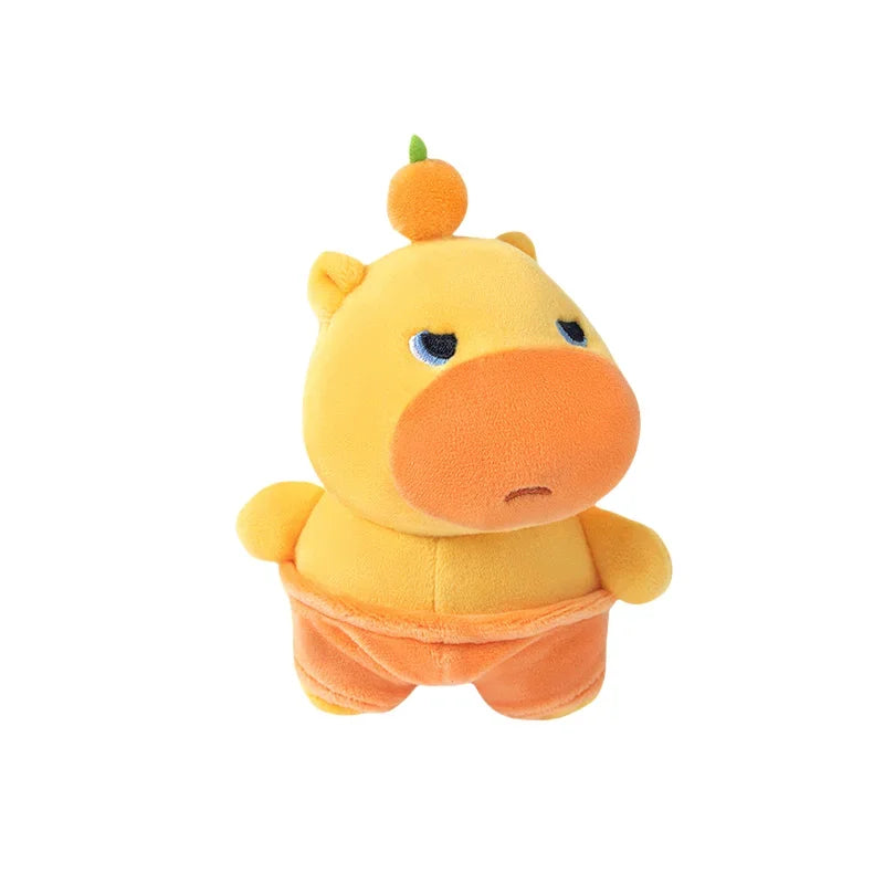 Adorable Unhappy Capybara LuLu Plush Toys Soft Stuffed Anime Movie Capybala Pendants Funny Keychain Bags Decor Kids Gift