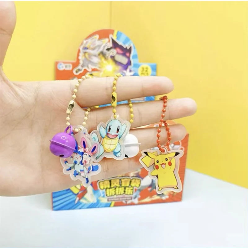 Pokemon Figures Blind Bag Box Acrylic Pendant Keychain