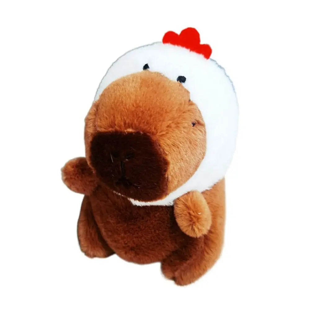 Plush Cocoa Cat Snapper Keychain Snapper Head Set Keychain Exquisite Cute Schoolbag Pendant Japanese Soft Cute Doll Pendant