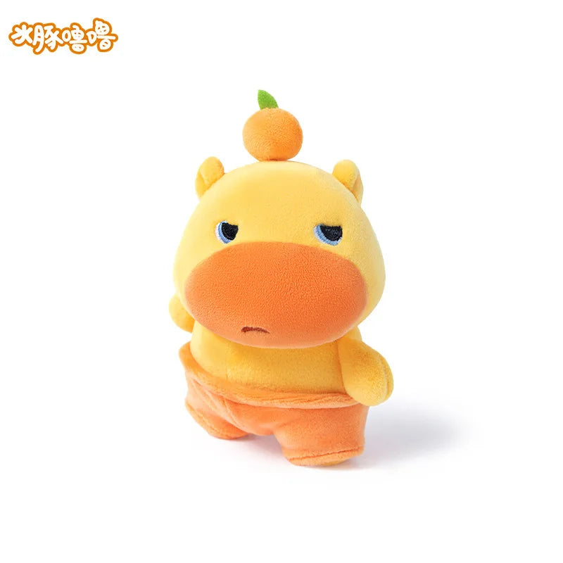 Kawaii Lulu Pendant Genuine Capybara Lulu Large Plush Student Backpack Keychain Peripheral Pendant Gift