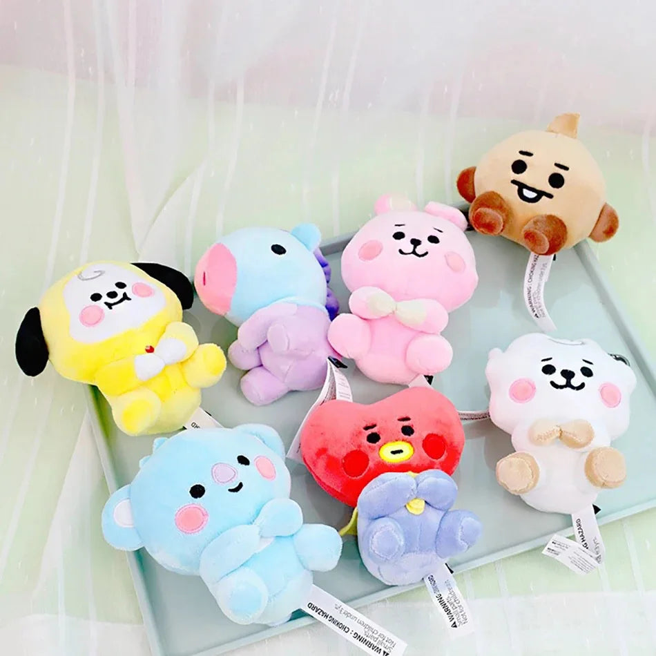 BT21-Chimmy Cooky Koya Shooky Tata Anime Cute Cartoon Keychain Backpack