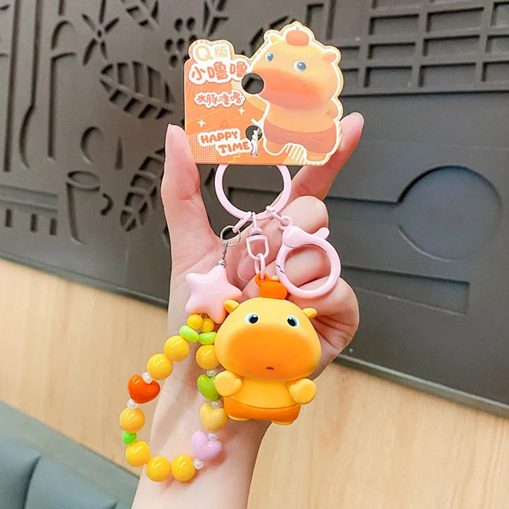 Cute Key Ring Capybara LuLu Expression Bag Charm