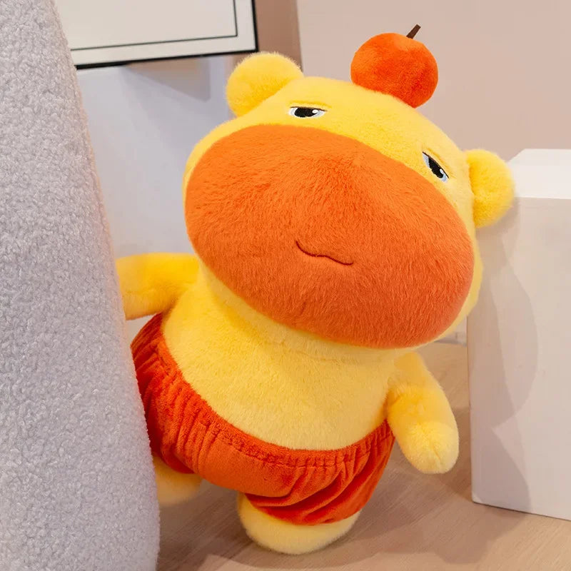 New Cute Plush Lulu Big Size Capybara Plush Toy Stuffed Animal Toys Soft Bed Sofa Office Home Decor Birthday Gift for Kids