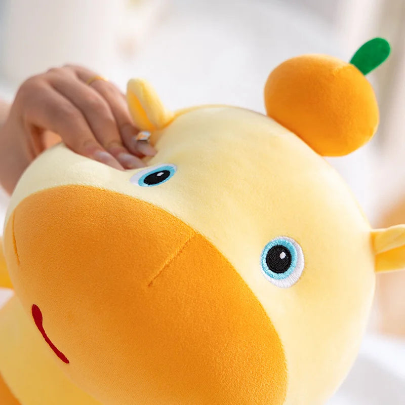 New Chubby Cartoon Lulu Capybara Plush Toy Cozy Funny Capybara Keychain Schoolbag Hanging Decoration
