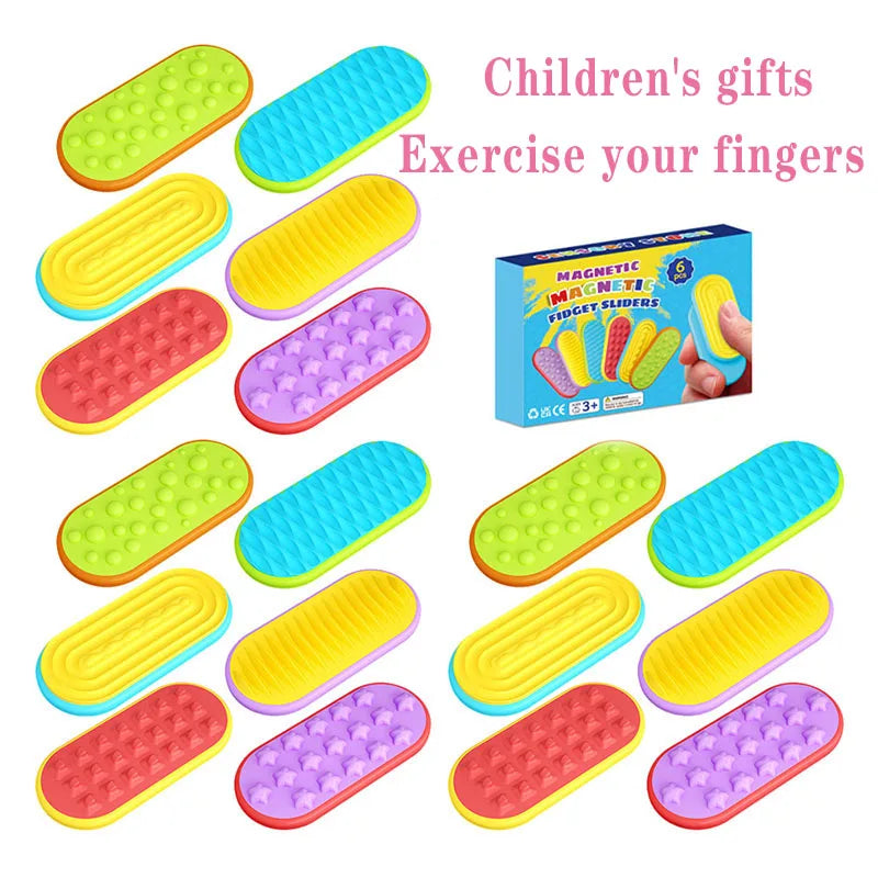 Finger Movement Magnetic Slider Fidget Toy Sensory
