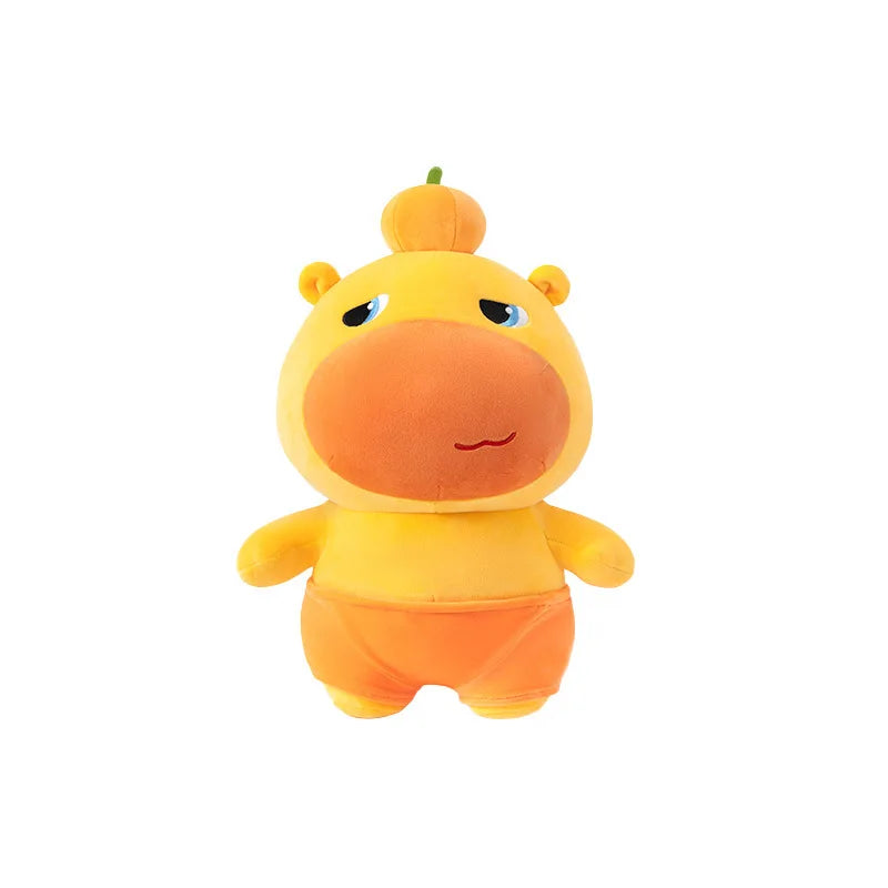 Kawaii Lulu Pendant Genuine Capybara Lulu Large Plush Student Backpack Keychain Peripheral Pendant Gift