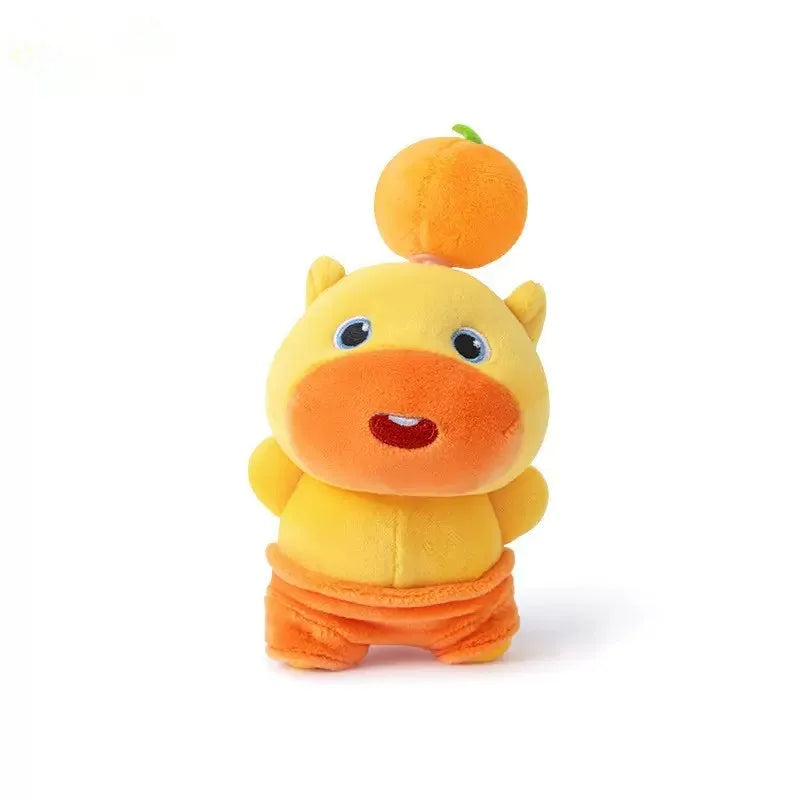 Cute Capybara Lulu Doll Plush Toy School Bag Pendant Catch Machine Doll Creative Keychain