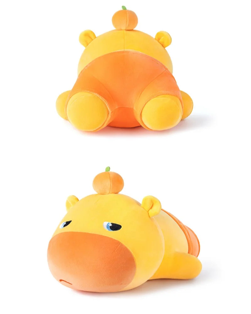 Hot Sale Anime Capybara LuLu Plush Toys Chubby Cartoon Animal Throw Pillow Soft Soothing Sleeping Pillow Kawaii Home Decor