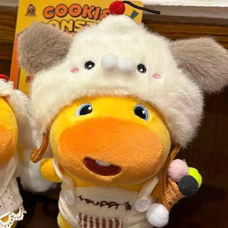 Genuine cute capybara lulu bag pendant cartoon cute yellow plush doll keychain pendant Bag Charm gift for girlfriend