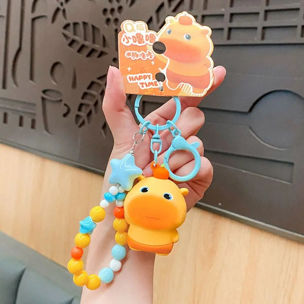 Cute Key Ring Capybara LuLu Expression Bag Charm