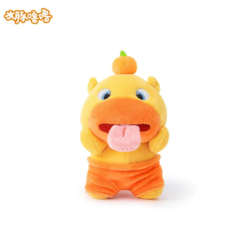 Kawaii Lulu Pendant Genuine Capybara Lulu Large Plush Student Backpack Keychain Peripheral Pendant Gift