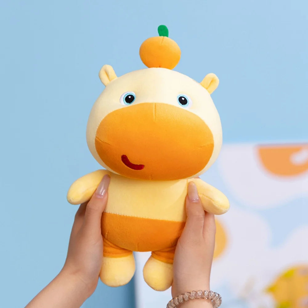 New Chubby Cartoon Lulu Capybara Plush Toy Cozy Funny Capybara Keychain Schoolbag Hanging Decoration