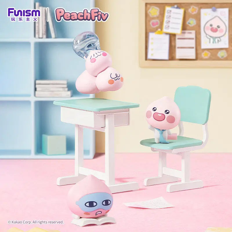 Apeach 3-in-1 Mini Figure Blind Box Cute Peach Character Model Kawaii Collectible Toy Desk Ornament Gifts